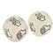 Ronyme 2x2 Teile Finger Ratespiel Lustige Würfel Stein Papier Schere Unterhaltung, Weiß, 2 STK