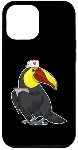 Hülle für iPhone 15 Plus Tukan Krankenschwester Notizblock
