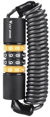 Fahrradschloss Tragbares Fahrradschloss, Passwort-Seil, Helmschloss, Fahrradsicherheitsschloss, Stahldrahtschloss, Mountainbike-Rucksackschloss, Zink Fahrradschloss Hohe Sicherheit(078 Yellow)