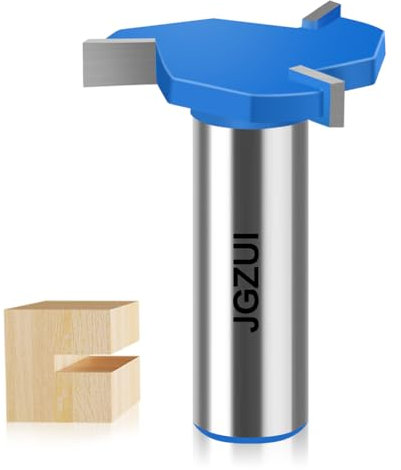 Three-Blade Slot Cutter Router Bit, ''T'' Type Slotting Bit , Slot Router Bit Set,1/2 Shank,Cutting Height 13/64, Slotting Knife for Woodworking
