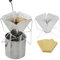 Kaffeefilter Wiederverwendbar,Tangger Kaffeefilter für Herstellung Von Manuellem Kaffee,Kaffeefilter Edelstahl Zusammenklappbar Waschbar Kaffee Filter Kaffeefilter Ideal für Filterkaffee