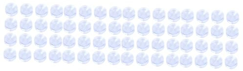 Mikikit 80stücke Doppelseitige Saugnäpfe Aus rutschfeste Unterlage Für Glastische Starke Haftung Für Sichere Fixierung Für Glas Und Spiegeloberflächen