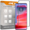 REY 2X Protector de Pantalla Curvo 3D para Motorola Edge 50 Pro - Edge 50 Fusion - Edge 50 Ultra, Negro, Protección Completa, 3D / 4D / 5D