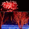 EasyByMall Luci per albero di Natale, 200 luci LED per esterni, alimentate a rete, impermeabili, per interni/esterni/giardino/decorazioni natalizie (rosso)