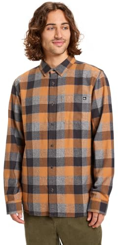 Quiksilver Herren Motherfly Plaid Ls Shirt T-Shirt (1er Pack)
