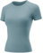 Rapbin Ladies Gym Tops Compression Workout Top Womens Short Sleeve Activewear Sports Tee Shirt Tight Shirts Athletic Yoga Running Gray Blue S