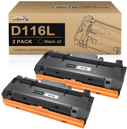 colorfly D116L MLT-D116L Kompatibel für Samsung MLT-D116L D116 L MLT-D116S | Kompatibel Toner für Xpress M2675FN Toner M2885FW M2835DW M2825DW M2625D M2875FD M2875FW M2825ND M2675 M2875 M2825 (2 pack)