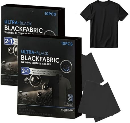 20 Piezas Para Lavar Y Teñir, Tinte Negro Intenso Para Ropa, Hojas Restauradoras Del Color De La Ropa Negra, H-Ojas Multifuncionales Para Proteger El Color Y Retener Las Manchas En Ropas De Colores