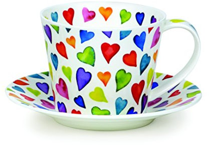DUNOON Islay Warm Hearts Dunoon Tasse Untertasse