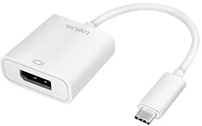 LogiLink UA0246A - USB-C (3.2 Gen 1x1) auf DisplayPort Adapter, Auflösung 4K/60Hz für Windows 8/10, Mac OS X (inkl. MacBook Pro Modelle ab 2016), Chrome OS und Android