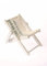 GLOREX Liegestuhl Holz weiß, 16x9x1cm 7610877530420