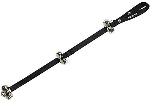 Me and My Pets Dog/Puppy Toilet Training Bells - Hangs from Door - Black