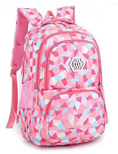 IvyH Sac à Dos Enfants, Cartable pour Les Garçons et Les Filles, Sacs D'école pour Primaire et Collège, Sac à Dos Casual de Voyage et de Camping pour Élèves et Adultes