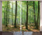 ABAKUHAUS Natura Tenda, Mattina Forest Farmhouse, Salotto Camera da Letto Tende per Finestra Due Pannelli Set, 280 x 245 cm, Verde Foresta