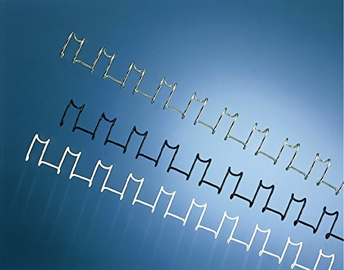 GBC® Binding Spines Wire 21 Rings US Divisions A4 Diameter 12 mm for 100 Sheets White (Pack of 100)