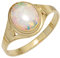 Jobo Damen-Ring aus 8 Karat 333 Gold mit synthetischem Opal Größe 58