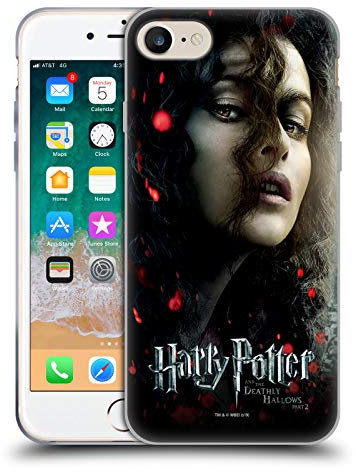 Head Case Designs Offizielle Harry Potter Bellatrix Lestrange Deathly Hallows VIII Soft Gel Handyhülle Hülle kompatibel mit Apple iPhone 7/8 / SE 2020 & 2022
