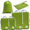 Cipway Kompressions-Packwürfel-Set, ultraleicht, erweiterbar, Reise-Organizer für Handgepäck (grün, 6 Stück)