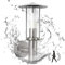 HiBay LED Aussenleuchte mit Bewegungsmelder, Wandleuchte Edelstahl PIR Aussenwandlampen IP44 für Terrasse, Garten, Balkon, Außen inkl. 1x E27 LED Lampe 12W Warmweiß 1200LM