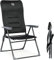 Timber Ridge Chaise de Jardin Exterieur Pliante en Aluminium Fauteuil Relax Jardin Pliable Luxueux Dossier Inclinable sur 7 Positions Noir