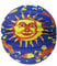 Idena 30229 - Lampion Sonne, Mond und Sterne, Durchmesser 26 cm, St. Martin, Lichterfest, Laternenumzug, Advent, Weihnachten, Dekoration
