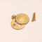 Victorian Style Closed Key Hole Swing Door Lock Cover Escutcheon Lock Security Key Hole Cover with Screws in Various Finishes (Satin Brass)