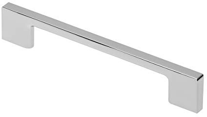 Solmer LTD Hafele Lincoln Kitchen Bedroom Cupboard Cabinet Pull Door Handle Chrome Finish (256mm Hole Centre)