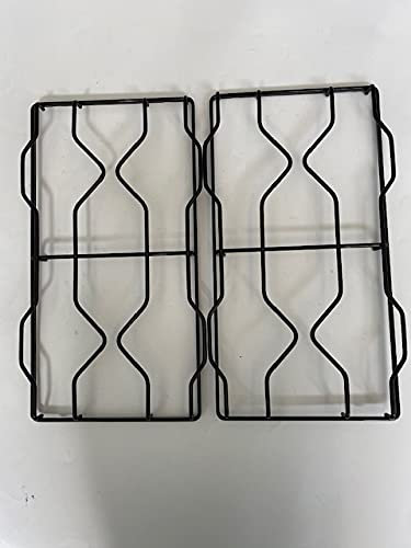 COMPATIBILE CON Ariston Kit 2 griglie in ferro smaltato nero lucido 485 x 255 mm. per cucina piano cottura 4 fuochi a gas - P0266/KIT EX GRG 249