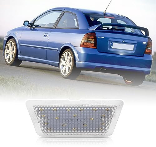 njssjd Canbus 18-SMD LED-Kennzeichenbeleuchtung für Astra G MK4 Schrägheck/Limousine 1998 1999 2000 2001 2002 2003 2004