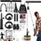Cable Pulley System Gym Upgraded Home Strength Training Equipment Workout Accessories LAT Pull Down Fitness for Triceps Pull Down Biceps Curl Back Forearm Shoulder (2 Cables+3 Handles)