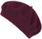 Van Der Rich ® - Französische Klassische Baskenmütze Barett - Damen (Bordeaux, One Size)