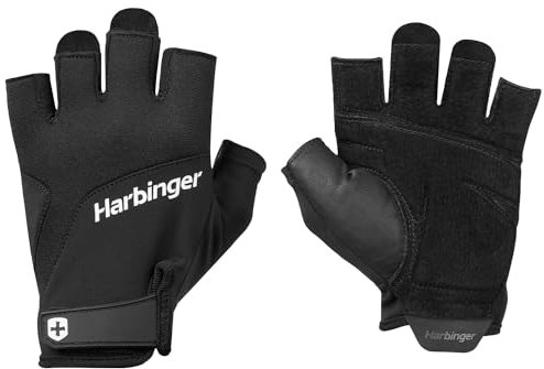 Harbinger Training Grip 2.0 Handschuhe für Gewichtheber, Unisex, Schwarz, X-Large