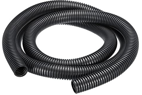 DMiotech 28mmx24mmx2m PVC Non-Split Corrugated Tubing Indoor Outdoor Cord Management for Wrap Tidy Office Garden