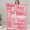 NIBESSER Personalisierte Decke mit Namen oder Wunschtext Kuscheldecke Kinder extra weiche softe Sofadecke/Wohndecke Personalisiert Geschenke für Geburtstag, Weihnachten