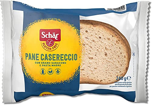 Italian Gourmet Schär Italian Gourmet Pane Casereccio senza glutine Brot | Fette rustiche morbide, glutenfrei hergestellt; schnell da servire o, Gesamtnettogewicht 1,2 kg + Kostenlos Polpa 400g