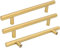 goldenwarm 15 Stück Schrankgriffe Gold 160mm Griffe für Küchenschränke Möbelgriffe Gold Türgriffe Küche Griffe Möbel Gold Möbelgriffe Edelstahl Küchenschrank Griffe