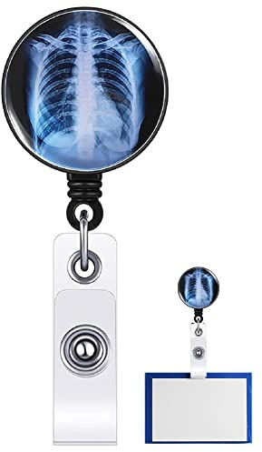Badge De Crâne Reel Habit De Badge Rétractable Halloween Nom Id Badge Reel Portez Avec Clip Pour Infirmière Médecin Enseignant Étudiant