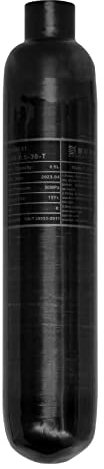 TUXING 300Bar Pcp Air Tank 0.5L 31Cu in 500cc Carbon Fiber HPA Tank, Gas Cylinder, Paintball Hunting für PCP Luftgewehre Daystate und FX Gewinde M18 * 1.5