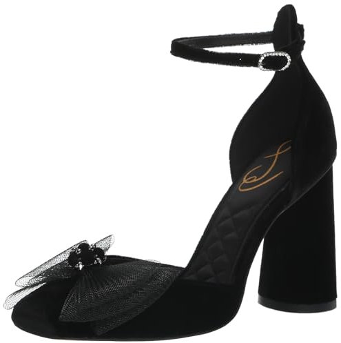 Sam Edelman Women's Colter Pump, Black Velvet, 7.5 UK