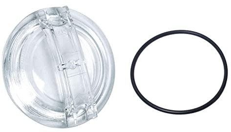 F Fityle Couvercle de Pompe de Piscine, Couvercle de passoire filetée, 5,24'' Couvercle de passoire de Pompe de Piscine en Acrylique de Rechange pour J18006,