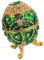 Seasaww Fabergé-Eier-Box mit Kristallen, zum Sammeln Osterei, Andenken, Schmuckkästchen