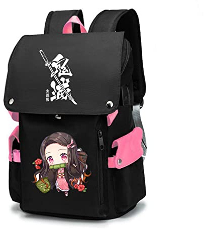 WERUN Schulranzen Männer, Grosse Kapazität Cartoon Büchertaschen, Mode Rücksack Leichtgewicht Tagesrucksack für Unisex-Multicolor 2||34 * 24 * 48cm