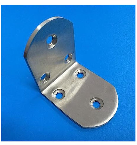 PRIMUZ Winkel-Eckhalterung aus Edelstahl 304, Möbelbeschläge, Winkelanhänger x10