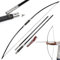 surwolf 25-120 lb. Geteilter Langbogen Takedown Englischer Langbogen Bogenschießen Recurvebogen Set Traditioneller Recurvebogen Jagdbogen für Erwachsene Bogenschießen im Freien (120lbs, Bogen)