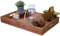 Plateau de service en bois - 60 x 40 x 8 cm - Plateau décoratif - Plateau de transport - Plateau de service - Plateau de lit