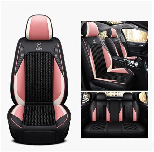 ZSALTT Auto Sitzbezüge Set, Für Honda Civic 1999-2019 Vorn und Hinten 5 Sitze, Kompletter Satz Universal-Ledersitzbezüge,D