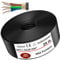 MAS Premium Erdkabel Stromkabel 5-125m NYY-J 5x1,5, 2,5, 4, 6, 10 oder 16 Elektrokabel Ring zur Verlegung im Freien, Erdreich (NYY-J 5x16 mm², 25m)