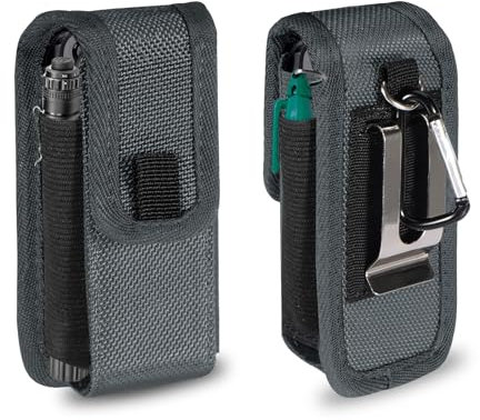 KENOBEE Custodia multitool, fondina con tasche compatibile con Leatherman Wave Plus Wingman Surge Rebar Rev, piccola borsa per attrezzi con clip per cintura, borsa EDC per campeggio, escursionismo