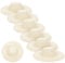 NUOBESTY Miniatur-Puppenhüte Mini-Strohhüte Puppenhüte Winzige Gewebte Hüte Miniatur-Strohhüte Zum Basteln Puppenzubehör Stoff Baby-Strickmütze 10 Stück