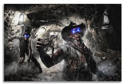 YIHAIKAI Spielposter Call of Duty Modern Warfare Zombies, dekoratives Gemälde, Leinwand, Wandposter und Kunstdruck, moderne Familienschlafzimmer-Dekoration, Poster, 60 x 90 cm